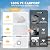 Carport Replacement Canopy Cover Sidewalls for 10x20FT Frame, Heavy Duty Garage Car Tent Shelter Tarp with Ball Bungees, Waterproof & UV Protected (White, Frame is not Included)