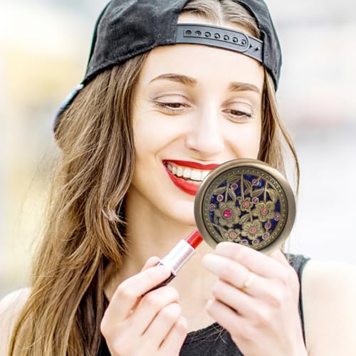 Espejo compacto redondo plegable Beaupretty de 7 cm miniatura 6