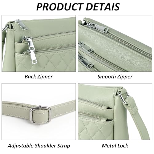 Image of TANTOMI Medium Crossbody Bags for Women Handbag PU Leather Purses for Women