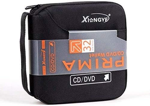 New 32 Disc CD DVD Portable Wallet Storage Organizer Holder Case Bag Album Box (Black)