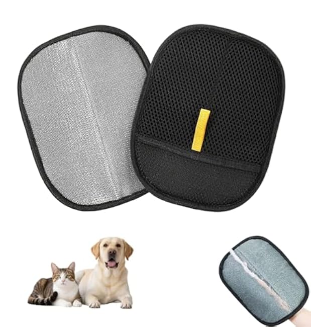 Pet Hair Remover Gloves, Reusable Electrostatic Cat Dog Pet Hair Removal Glove, Whashable Static Cat Grooming Gloves for Furniture, Carpet, Couch, Car Seat-xSm5jLoj