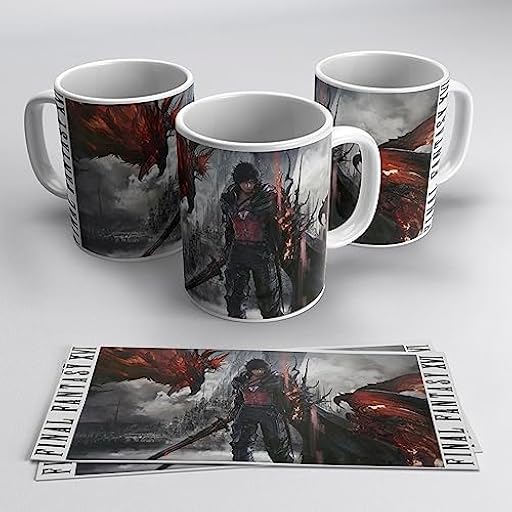 newseny Taza de Final Fantasy 16 - Regalo para gamer fan de la saga Final Fantasy | Cerámica 350ml | Ya disponible en tu tienda friki favorita! En mundofriki.es! newseny Taza de Final Fantasy 16 - Regalo para gamer fan de la saga Final Fantasy | Cerámica 350ml | Ya disponible en tu tienda friki favorita! En mundofriki.es!