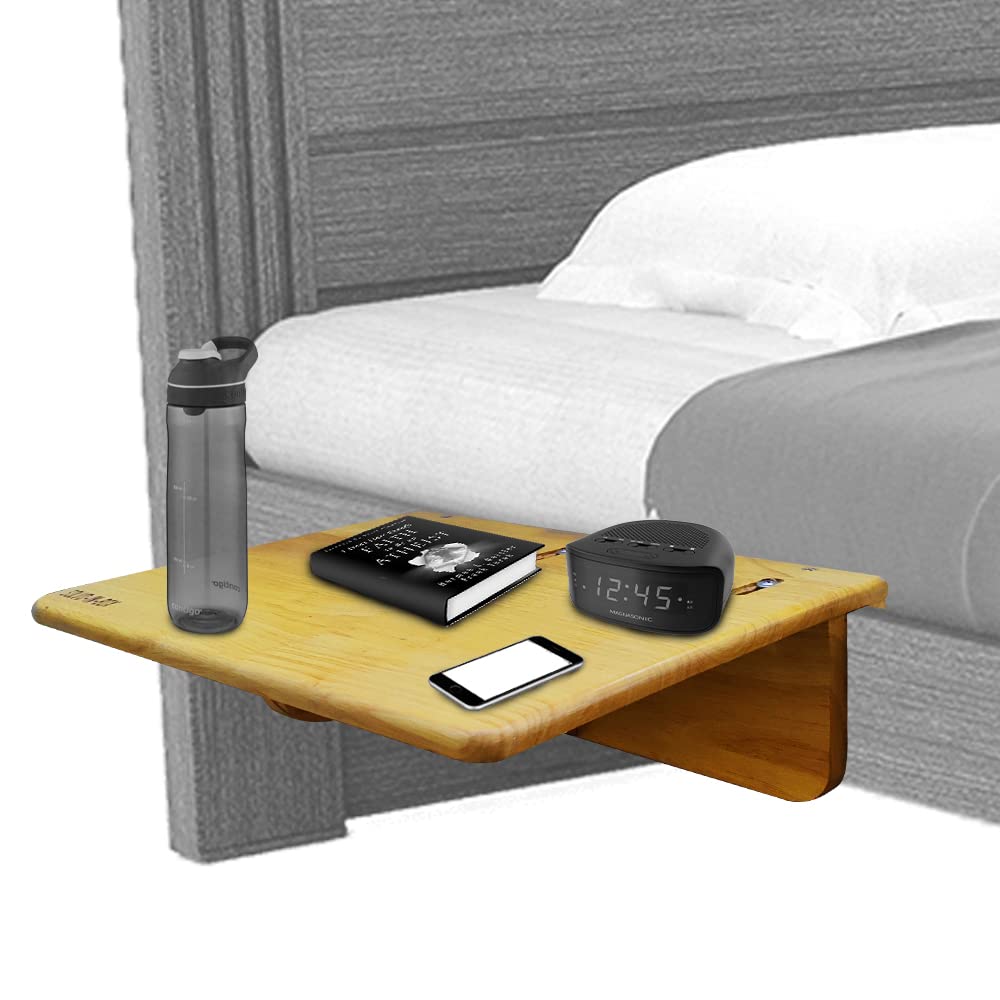SOLVD-IN-BOX Bedside Caddy Bed Side Storage Organizer Table Cabinet Storage Organizer Unit BedSide Table Type Rack Shelf Cabinet Space Saver Shelves for Bunk Bed Dorm Rooms Bed Rails and Hospital Beds-picture-18