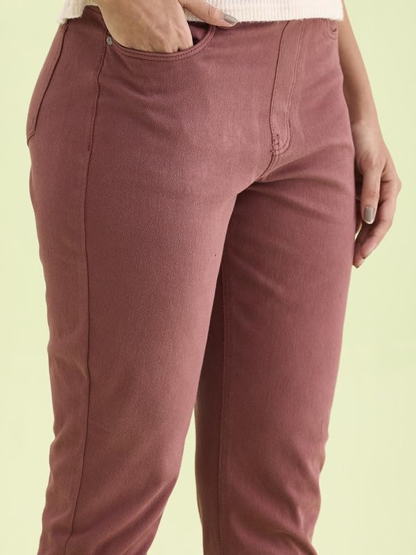 Image of GO COLORS Women Mid Rise Premium Straight Jeans