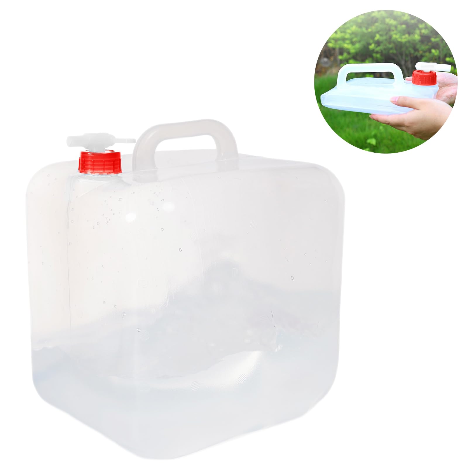 Taniche Campeggio Emergenze Tanica Acqua Pieghevole WASSERFELD - 4 Pezzi Da 10 Litri Con Rubinetto Tanica Acqua 10 Litri