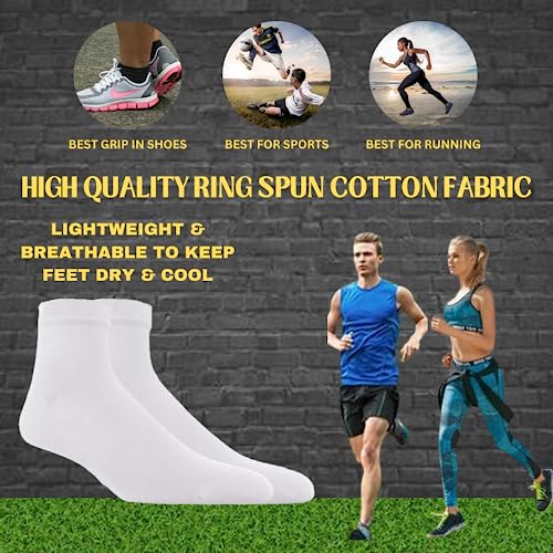 Image of Ankle socks,Comfort Fit Lightweight -No Show Sock Low-Cut Athletic Men Women Cotton Socks