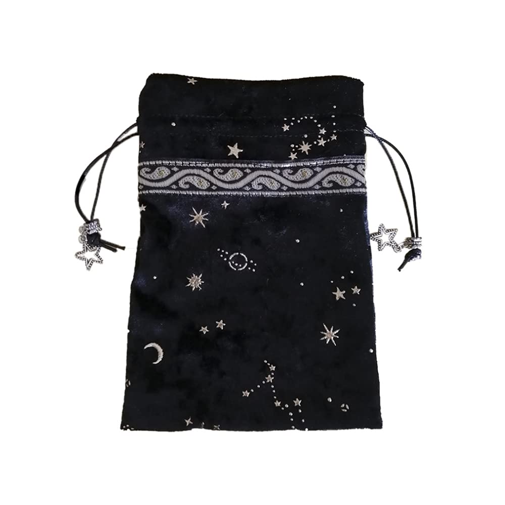 Tarot Storage Bag Thick Velvet Card Pouches Mini Drawstring Package for Storage Tarot, Dice, Card, Jewellery