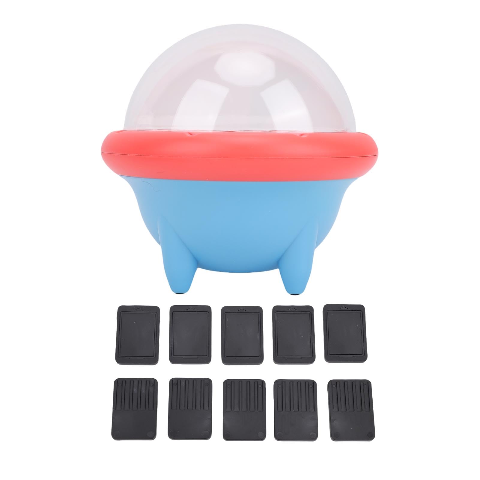Greensen Porta Cartuccia di Gioco Organizer Protettivo per Cartuccia di Gioco Portatile con Custodia in ABS per PC e Base in Silicone Custodia Girevole da 10 Slot per 2 Lettori OLED Lite da Viaggio