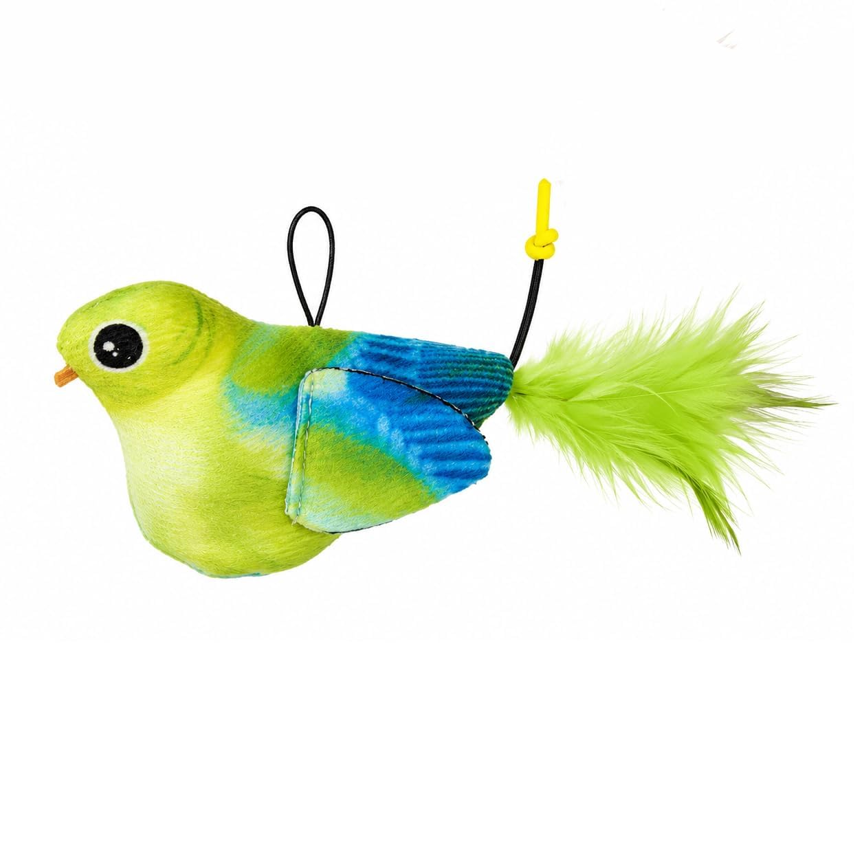 PetVogue Cat Toys for Persian Cat, Hanging Bird Retractable Teaser Toy Vivid Chirping, Interactive Simulation Toys for Indoor Kitten Play Chase Exercise-image-9