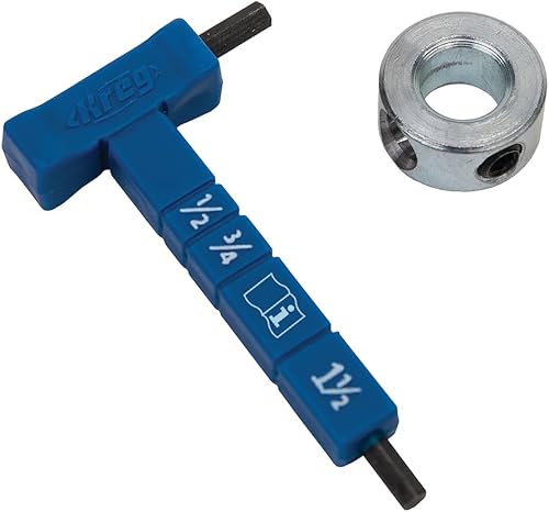 Kreg KPHA330 Kit de llave hexagonal y calibre de espesor de material fácil de configurar