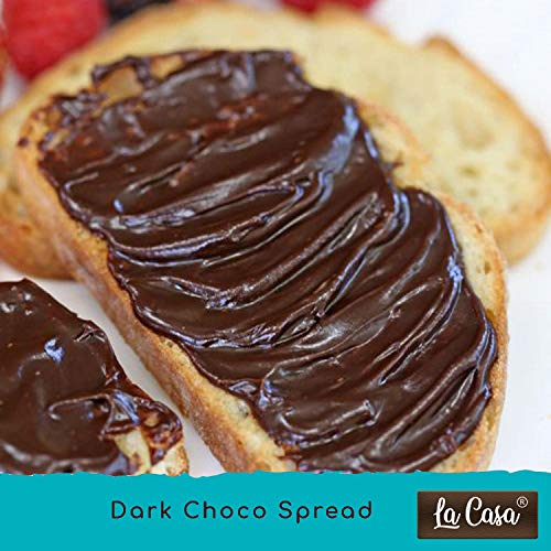 Image of La Casa Intense Belgian Chocolate Spread | 65% Cocoa | Vegan | All Natural Ganache | No Colors /Essence /Preservatives Used | 350 GMS |
