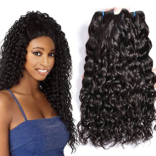 LVY tissage naturel cheveux humain cheveux naturel brésilienne vague d'eau 3 liasses tissage bresilien en lot Couleur Naturelle 20 22 24 pouce 300g Cover