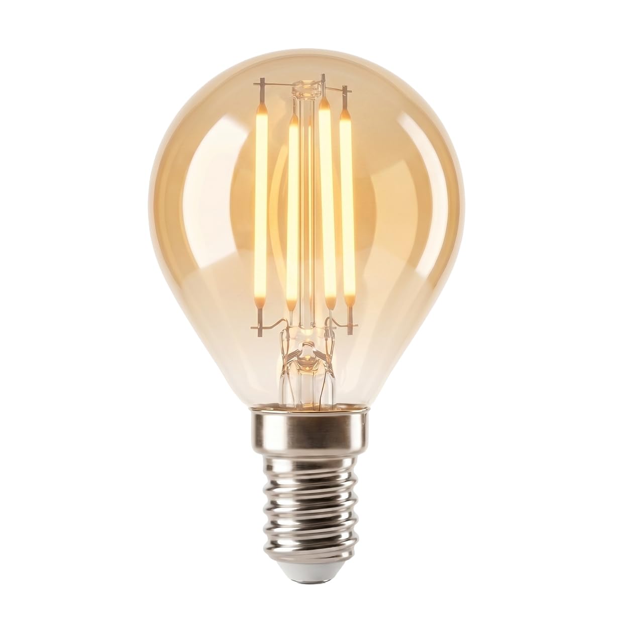 HOFSTEIN E14 Glühbirne LED Warmweiss Vintage 10er Set 4 Watt 2200 Kelvin 350 Lumen Ersatz Für Glühbirne E14 Im Retro Look Für Stimmungsvolle Wohnraumbeleuchtung G45