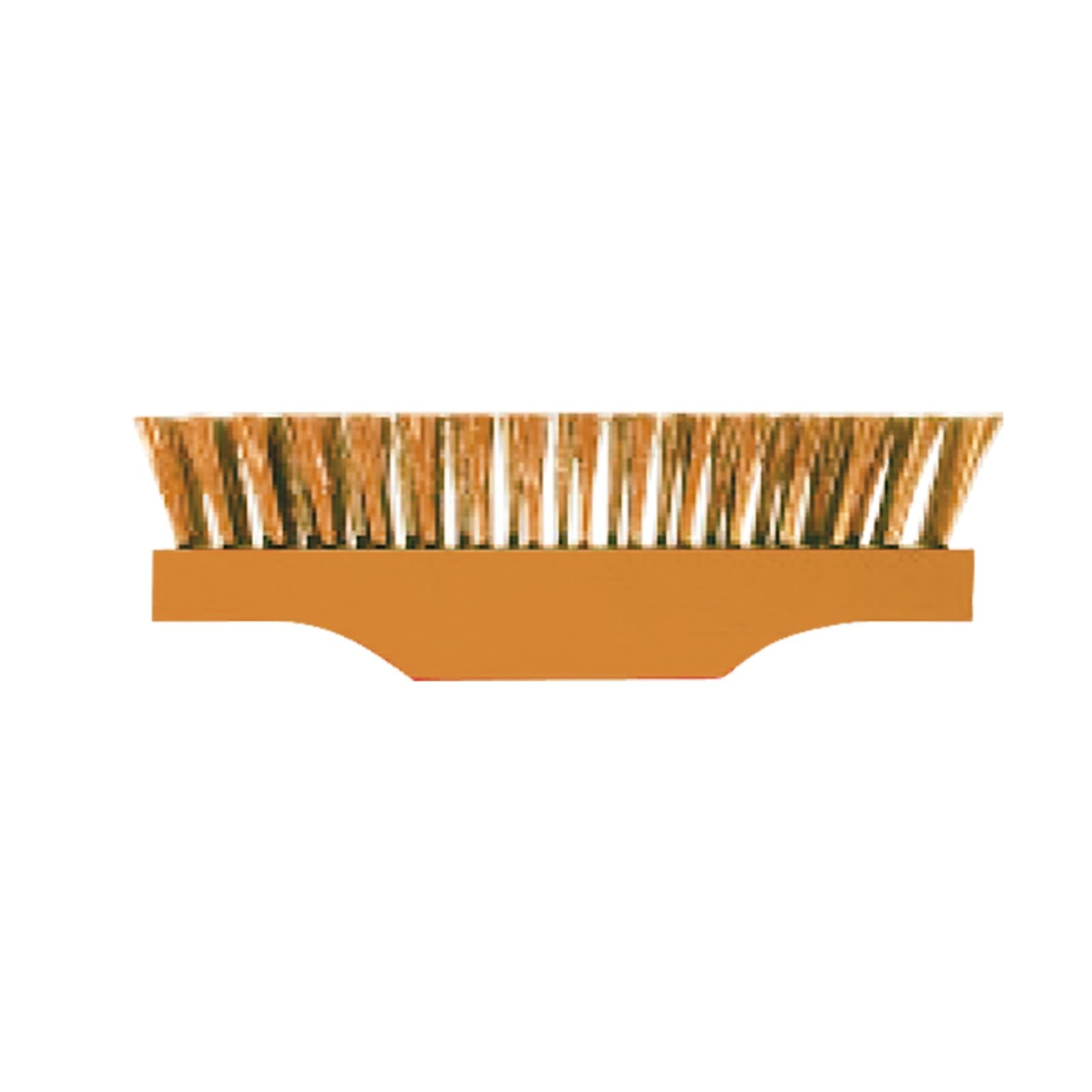 WEDO Cepillo de bronce fosforado, escoba de alambre de 8 x 2.5 pulgadas, escoba de alambre de cerdas de latón suave para limpiar óxido de metal, soldaduras, cepillos de cables resistentes para metal