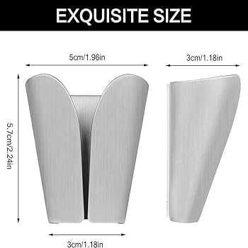 Amazon.co.jp: タオルフック2個、シンプルなバスルームフック