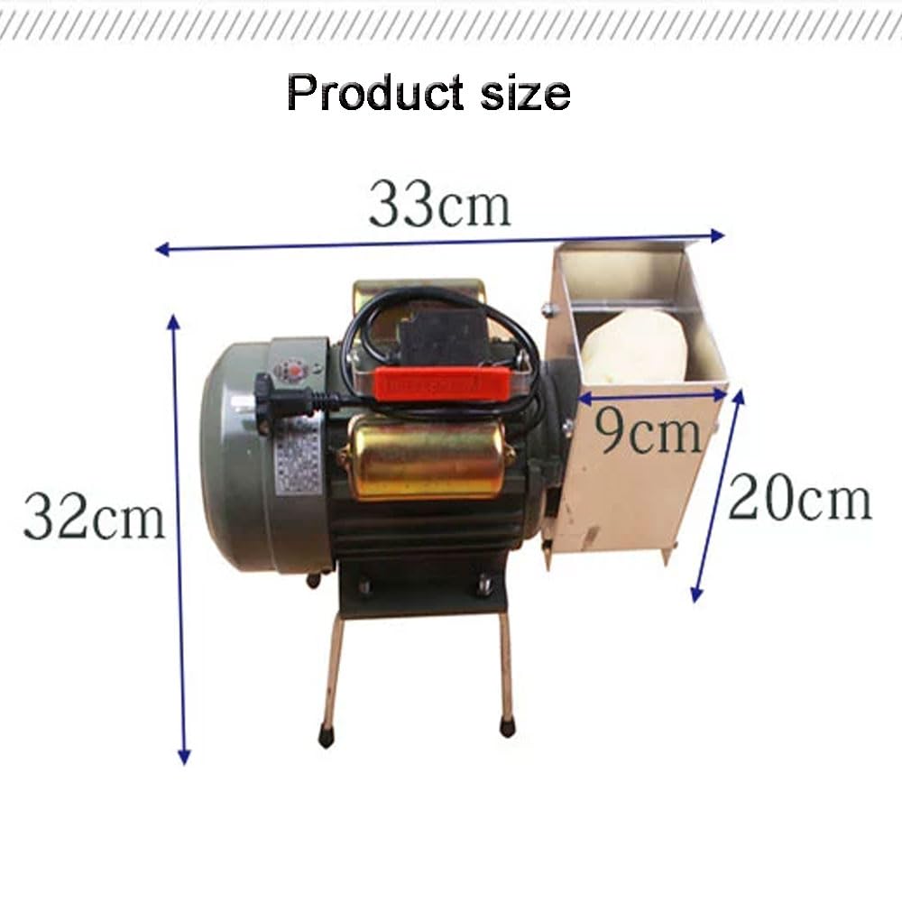 Edelstahl-Kartoffelstampfer, elektrische Knoblauchmaschine mit 550 W und 750 W, Schleifwelle und Getriebe, mit Fleischbällchen-Clip, 20–30 kg/h kommerzieller Schleifschlamm, glatt, zart, für Hotels