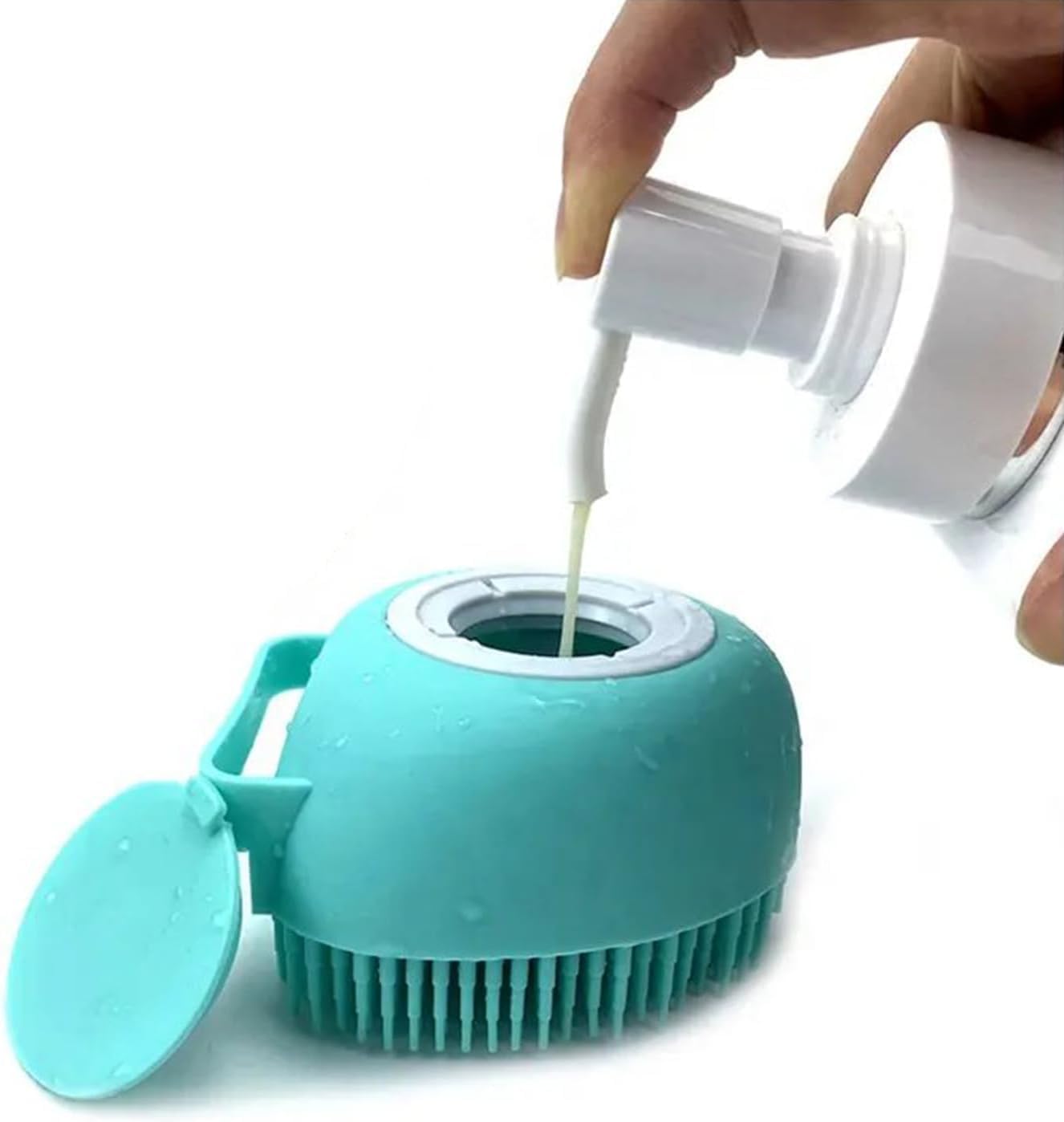 MY Dog Grooming Silicone Shower Brush Portable Dog Shower Massage Brush