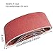 Aiyard 4 x 24 Inch Aluminum Oxide Sanding Belts, 40/80/120/150/240/400 Assorted Grits Abrasive Belts for Belt Sander, 12-Pack