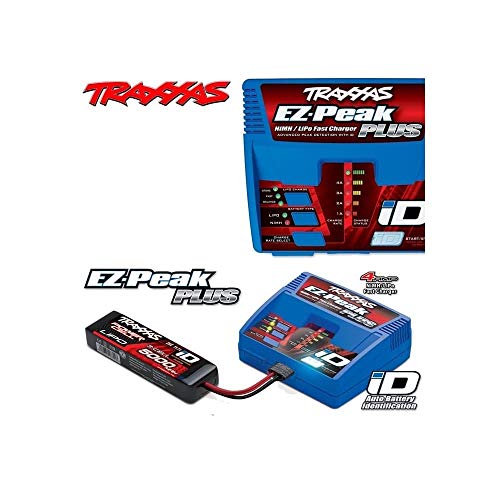 Traxxas 2970G - Chargeur EZ-Peak Plus 4-amp NiMH/LiPo avec ID Auto