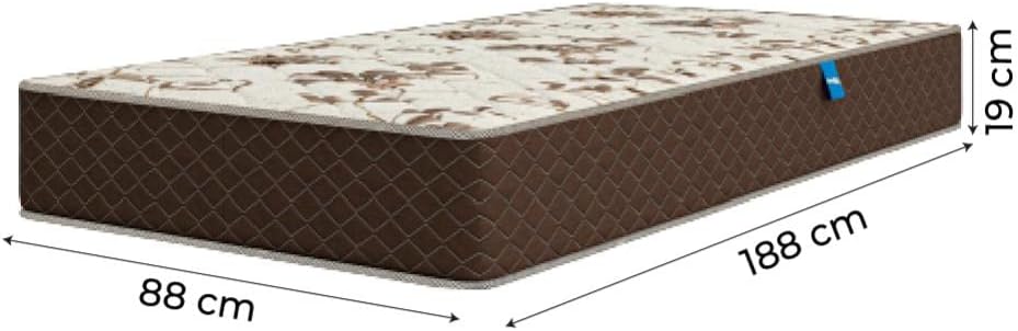 Colchão Solteiro Espuma D33 Marquês 88x188x19cm Marrom Umaflex - Suporta até 90kg por Pessoa Colchão Solteiro Espuma D33 Marquês 88x188x19cm Marrom Umaflex - Suporta até 90kg por Pessoa