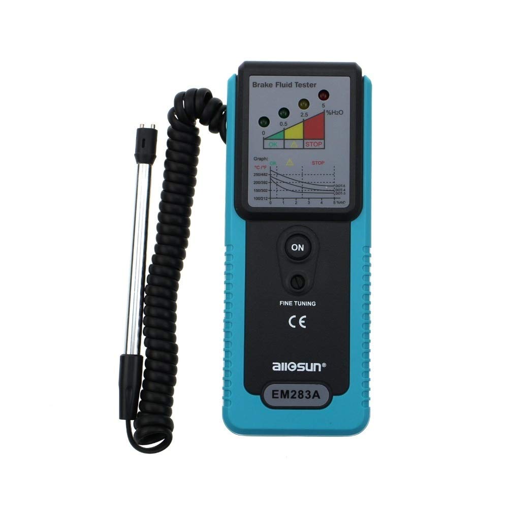 EM283A Samochód Tester Tester płyn hamulcowych pojazdów hamulcowy Testowanie płynów hamulcowych Handheld Tester płyn hamulcowy Dokładny pomiar