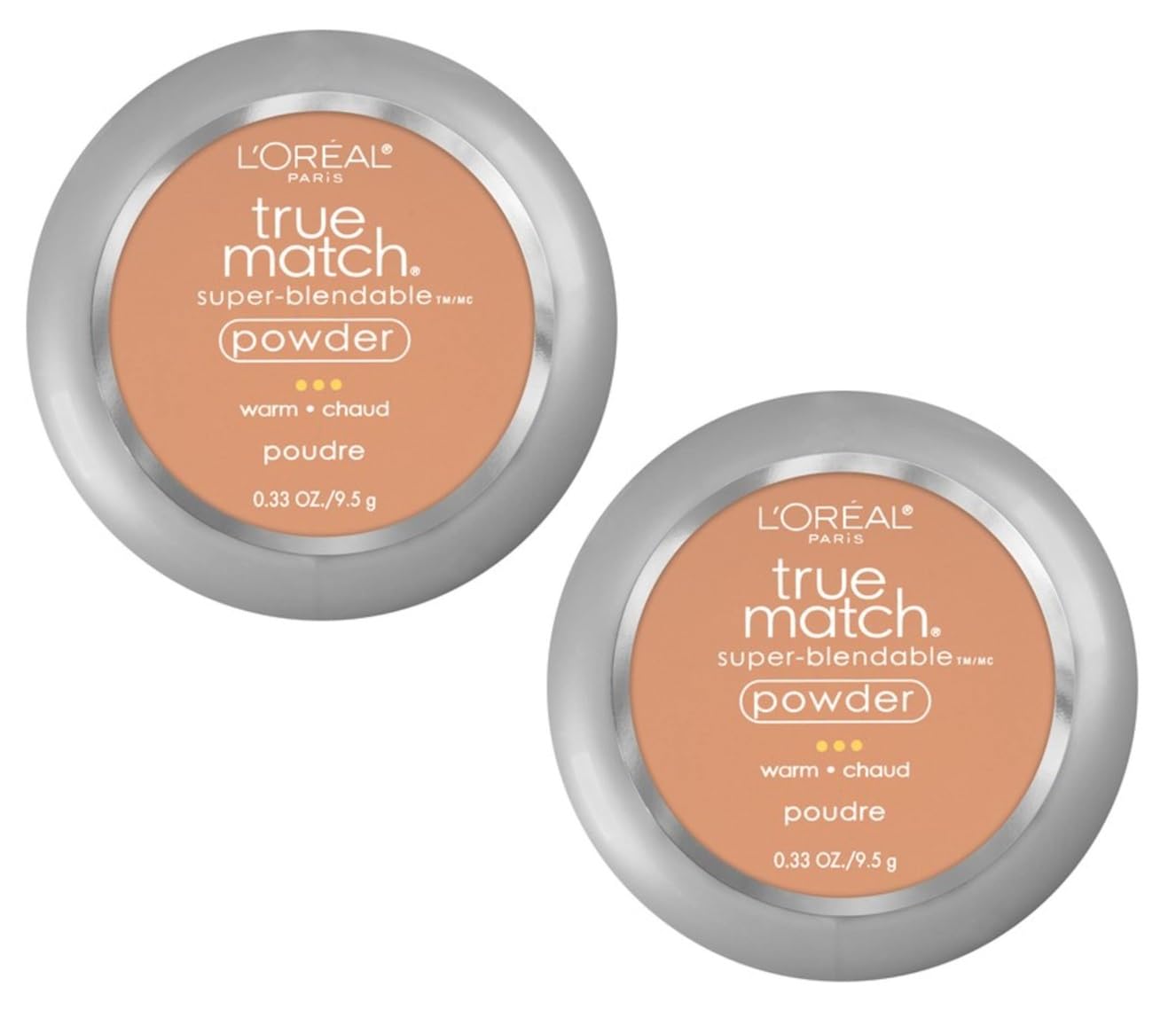 Revitalift Pack of 2 L'Oreal Paris True Match Super-Blendable Powder, Suntan W5.5
