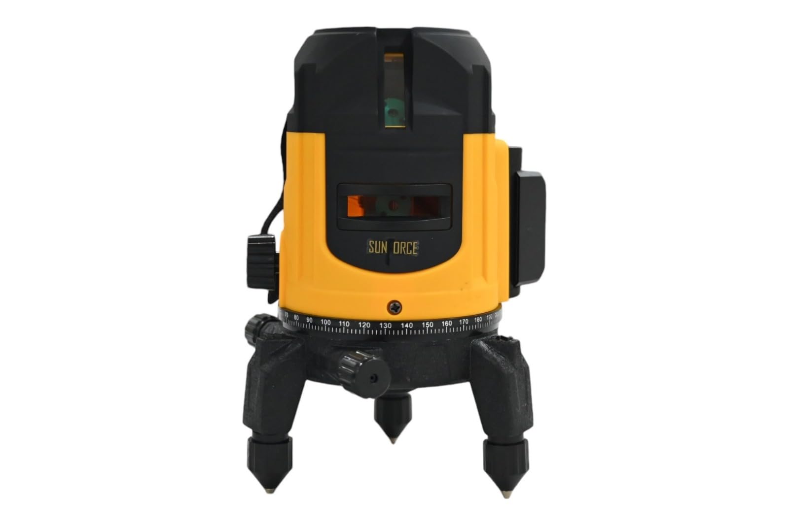 SUN FORCE Compact 3 Green Line Laser Level - 98ft Green Cross Self-Levelling Laser Line for Construction with 360° Vertical/Horizontal Magnetic Base, Adjustable Brightness