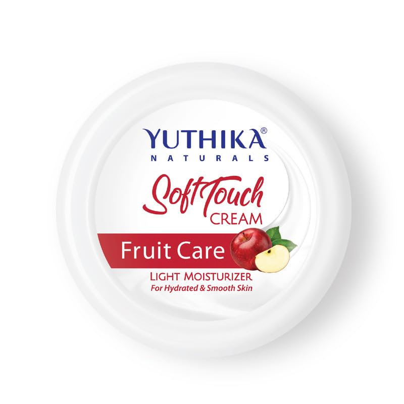 Image of Yuthika Fruit Care Moisturizer Cream 300 ml - Light, Non-Sticky Face, Hand & Body Cream for Instant Hydration, Deep Nourishment & Soft, Glowing Skin (All Skin Types)