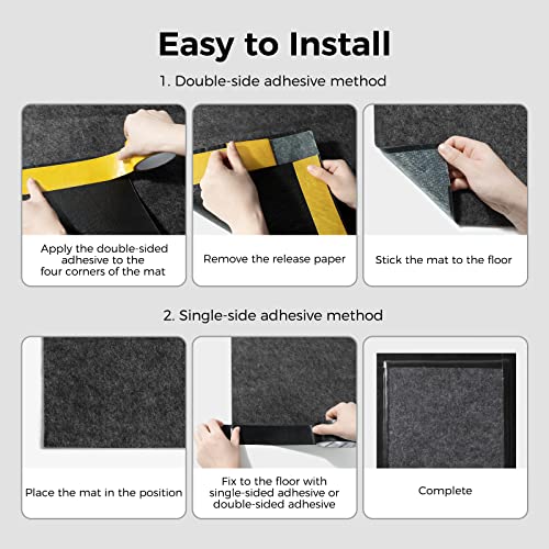 Welkin Garage Floor Mat, Oil Spill Parking Mat, Premium Absorbent Oil Pad, Waterproof, Washable, Durable, Protect Garage And Shop Floor From Spills, Drips, Splashes And Stains (20' X 8'5") #TOP7