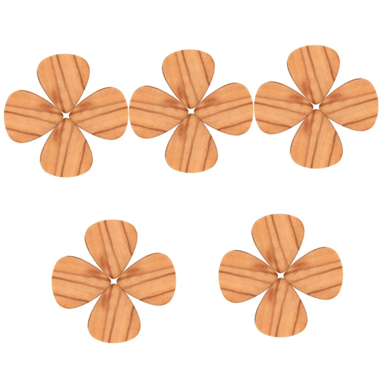 BESTonZON 20 Piezas Púa De Guitarra Púas De Madera Para Bajo Partes Practicas De Guitarra Púas De Guitarra Acústica De Cuerda Piezas De Repuesto Víspera De Todos Madera De Olivo