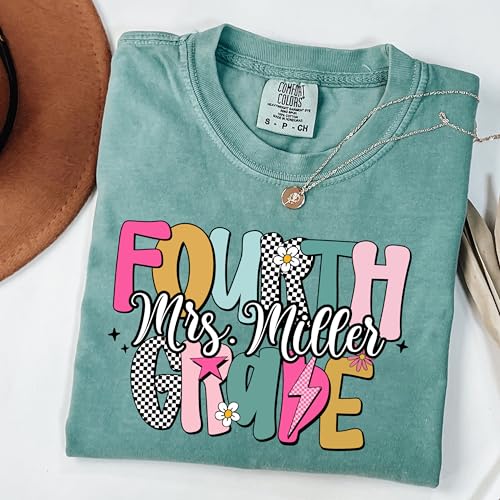 Chillever Personalized Teacher Sweatshirt, Custom Last Name Teacher Gift, Back to School Gifts, for school professionals2