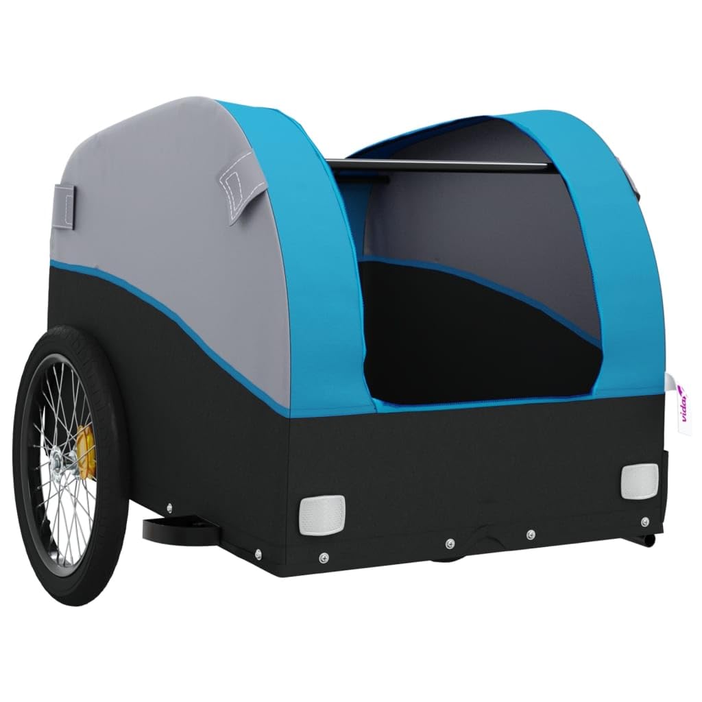 Remolque para Bicicleta Hierro 45 Kg Negro Amarillo