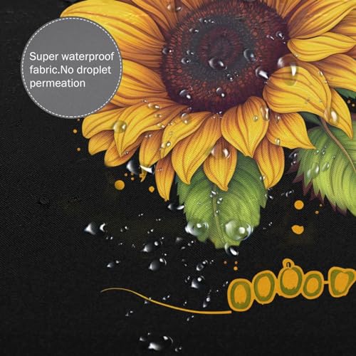 Rideau de douche imperméable tournesol pour un bain joyeux - 7