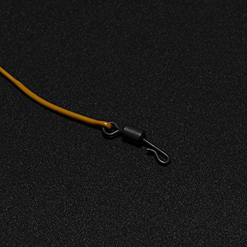 DECDEAL 1 M 30LB / 80LB Líder de Pesca Fio Líder de Linha com Anel Giratório Swivel Rápido Linha De