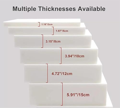 Miniatura 3 de YUURO Cojín de banco personalizado para muebles de interior y exterior, cojín suave para silla, cojín para ventana de bahía, columpio, sofá, patio,