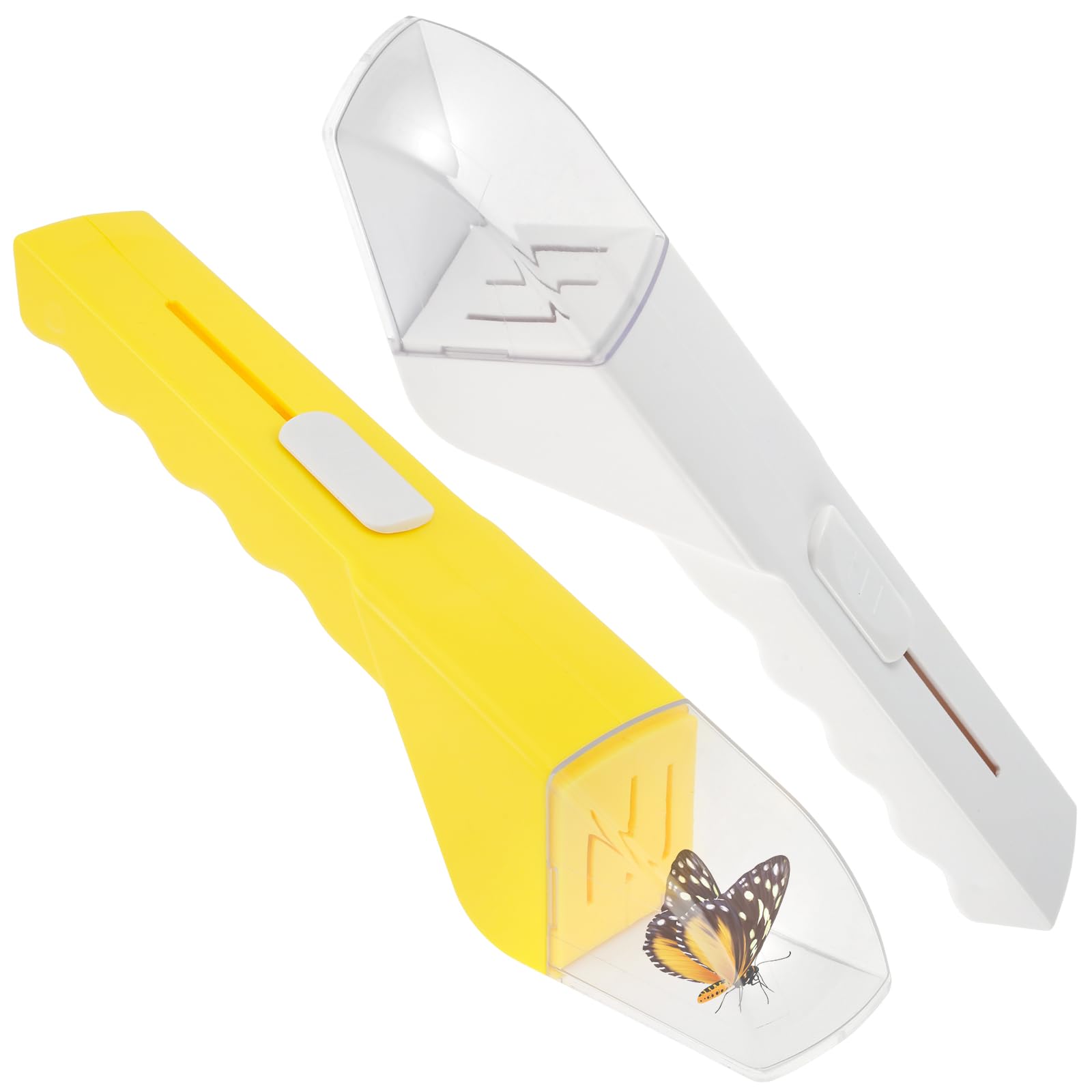 YLMFTNU 2Pcs Bug Catching Tool with Clear Viewing Window, Handheld Quick Release Insect Catching Tool, Insect Bug Box, 360° Insect Observation Portable for Children Adults
