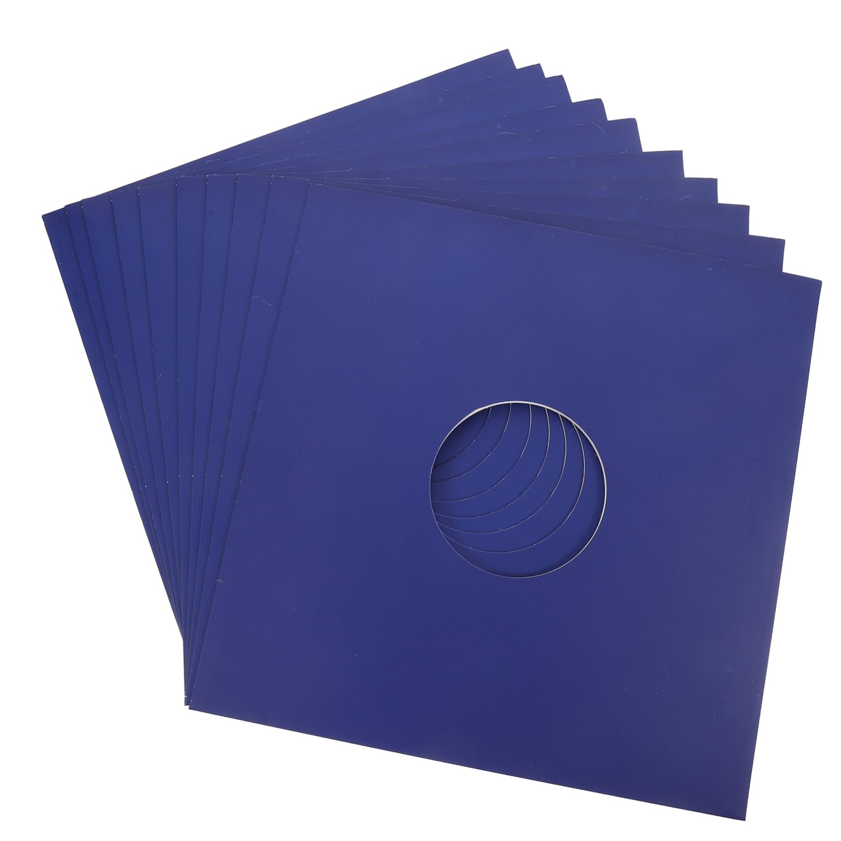 Levemolo Custodia Giacca per Vinile in Carta Kraft Blu da 12 Pollici, Resistente e Non Facile da Strappare, Set da 10 Pezzi per Proteggere Dischi in Vinile e Mantenere Puliti i Tuoi Dischi