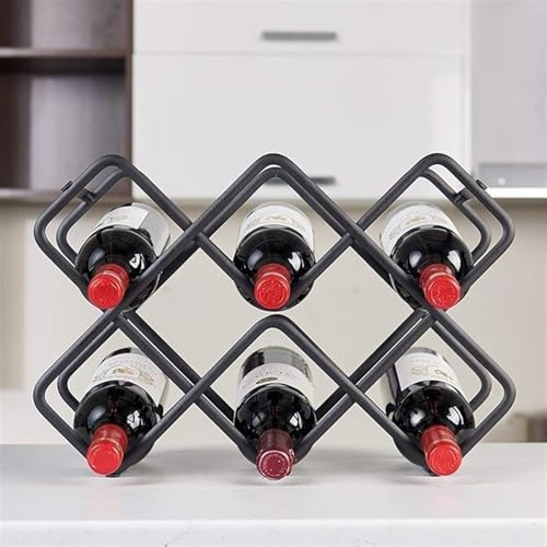Soporte para vino para 8 botellas diseño elegante miniatura 3