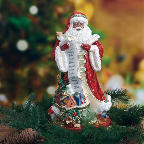 Fitz-and-Floyd-Studio-Holiday-Home-African-American-Santa-Ceramic-Figurine-Multicolored Fitz and Floyd Studio Holiday Home African American Santa Ceramic Figurine Multicolored