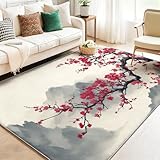 tappeto cinese antico Materiali morbidi e durevoli: realizzato in finto cashmere, questo tappeto offre una sensazione lussuosa e confortevole pur essendo resistente. La sua piacevole texture e il colore vibrante rimangono intatti nel tempo, garantendo una lunga durata e un comfort senza compromessi