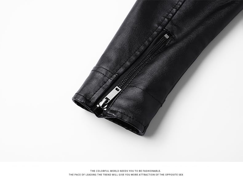 Men's Faux Leather Jacket for Fall/Winter,Men PU Jacket, outwear coat