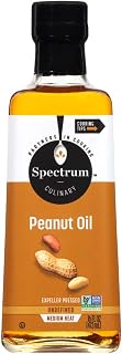 Spectrum Unrefined Peanut Oil 16 oz - Non-GMO Kosher High Oleic for Rich Roasted Flavor in Stir-Fries & Sautés