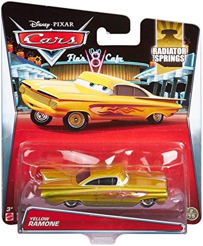 Miniatura 3 de Disney Pixar Cars Ramone - Vehículo fundido a troquel amarillo