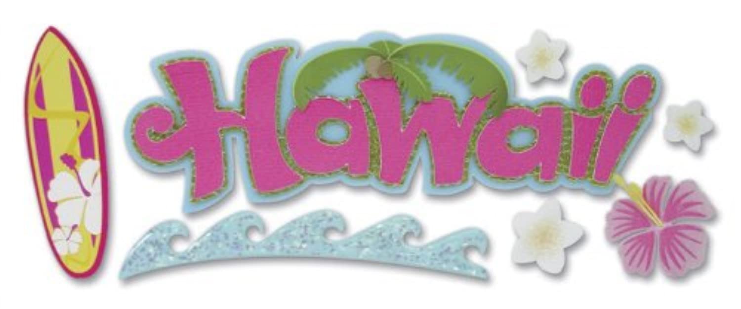 Jolees Boutique Title Wave Dimensional Stickers, Hawaii