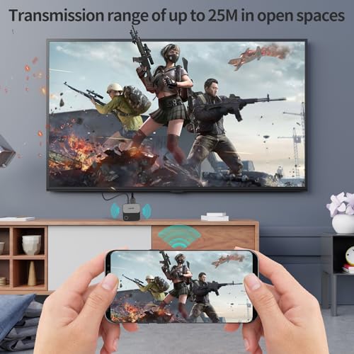 Image of Unitek Wireless Hdmi Display Dongle Adapter - Screen Mirroring Receiver 2.4G /5G 4K TV Casting Device Screen Mirroring Adapter /Extender for Streaming Video to Monitor from Mac iOS Android Windows