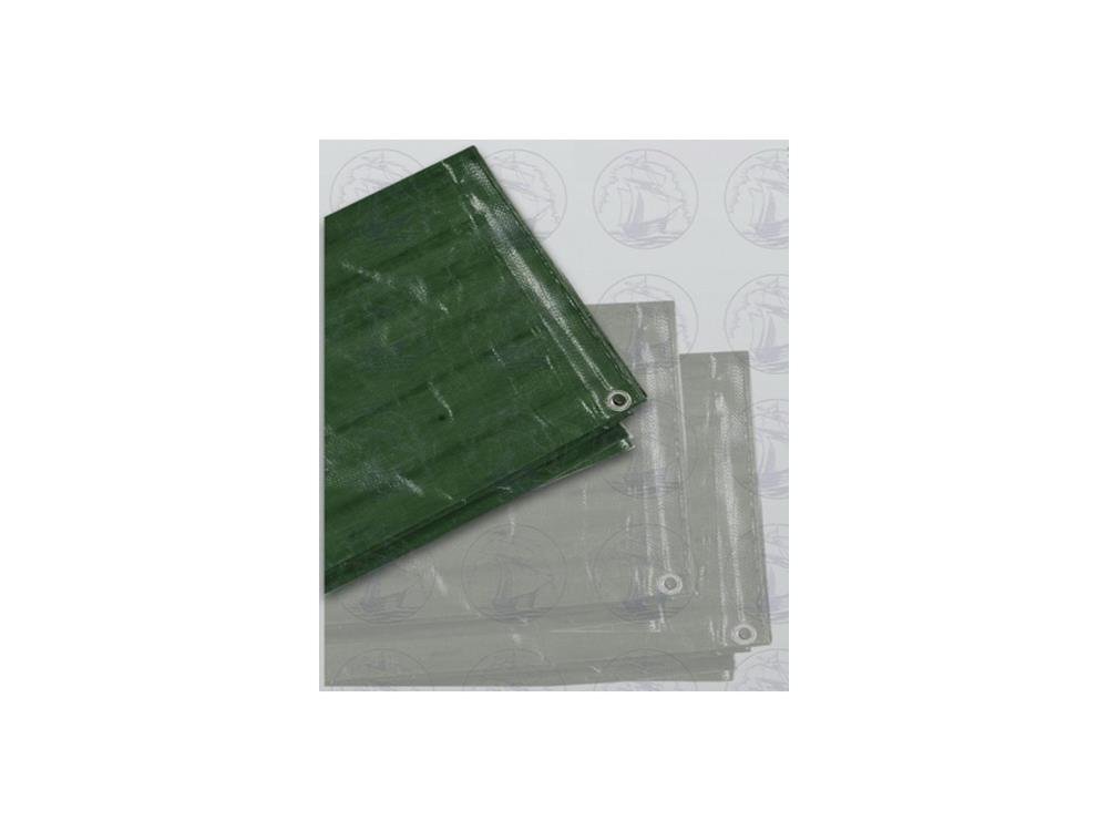 Telo Occhiellato 4x4 mt Rinforzato Copertura Antistrappo in PVC Bianco