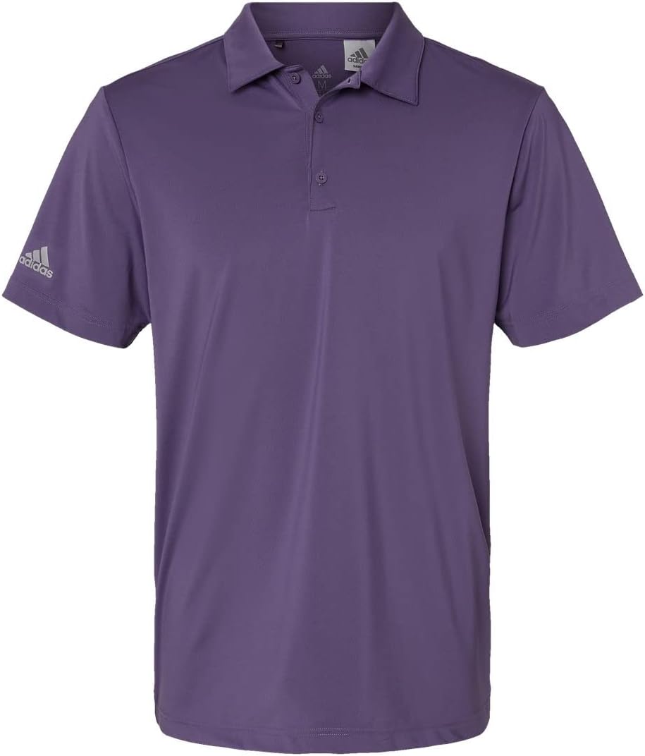 adidas Mens Ultimate Solid Polo, L, Tech Purple