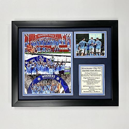 Legends Never Die, Inc. Manchester City F.C., Sky Blue and Navy, 38.1L x 30.5W cm