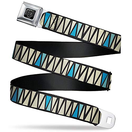 Cinturón de seguridad Buckle-Down Zig Zag azul infantil ajustable 1