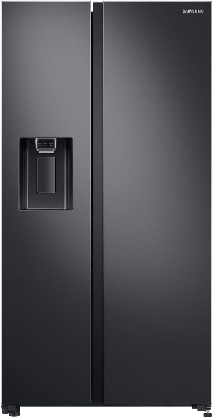 Samsung 660 Liters, Side By Side Refrigerator, RS64R5331B4/AE, Gentle Black Matt, SpaceMax Technology, 10 Year Warranty on Digital Inverter Compressor (UAE version)